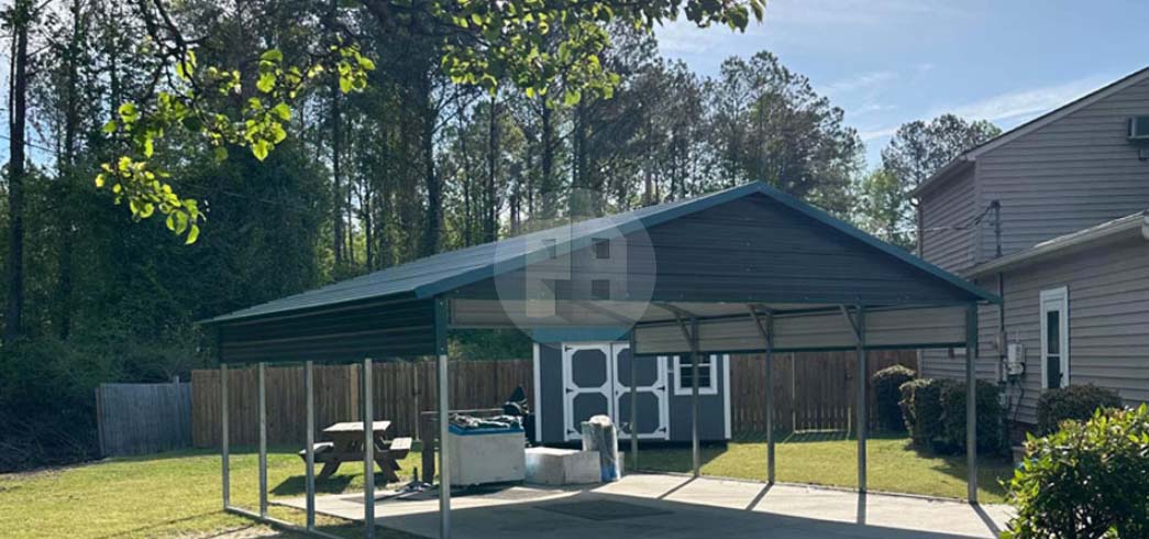 Presenting horizontal roof carport solutions suitable for vehicles and equipment storage
