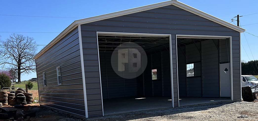 Displaying metal barn options suitable for storage and versatile uses